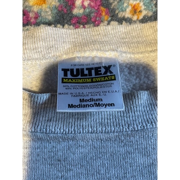 90s Mickey Mouse Disney Florida Front and Back Style Sweatshirt Tultex Size M - Picture 4 of 4